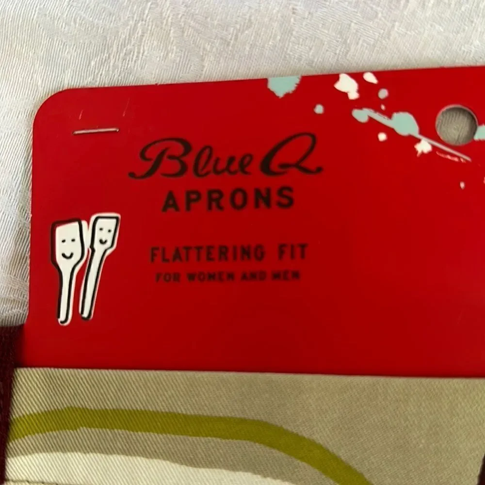 Blue Q Cotton Apron Cooking Makes Me Thirsty Wine